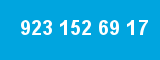 923 152 69 17 923 152 69 17